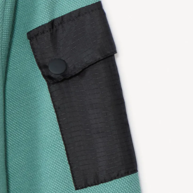 Vest van fantasie-piquéfleece met zakken jongens