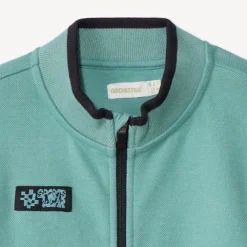 Vest van fantasie-piquéfleece met zakken jongens