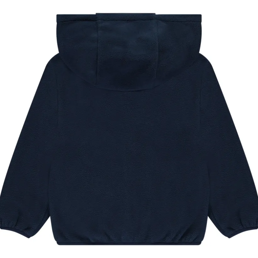 Vest van microfleece met kap voor jongen