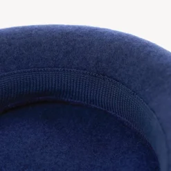 vilten baret effen donkerblauw meisjes