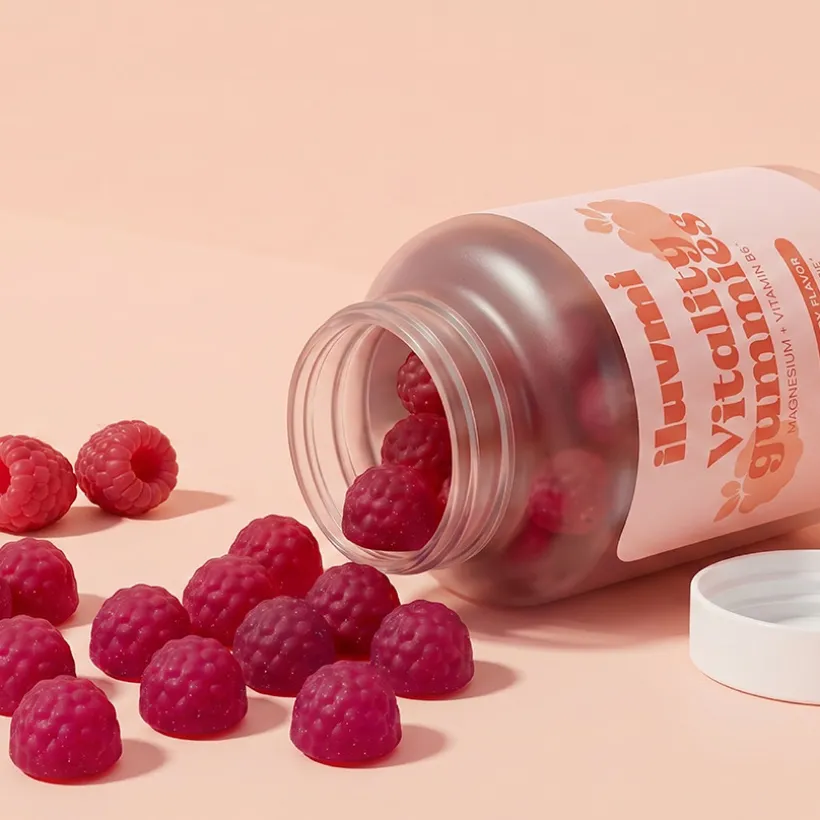 Vitality Gummies framboos smaak - 60 gummies