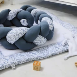 Vlecht decoratief gewatteerd Magisch Bos Wit Blauw