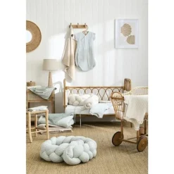 Vlecht decoratief gewatteerd Soft Stripes Ecru Kiezel
