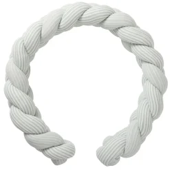 Vlecht decoratief gewatteerd Soft Stripes Ecru Groen van Grijs