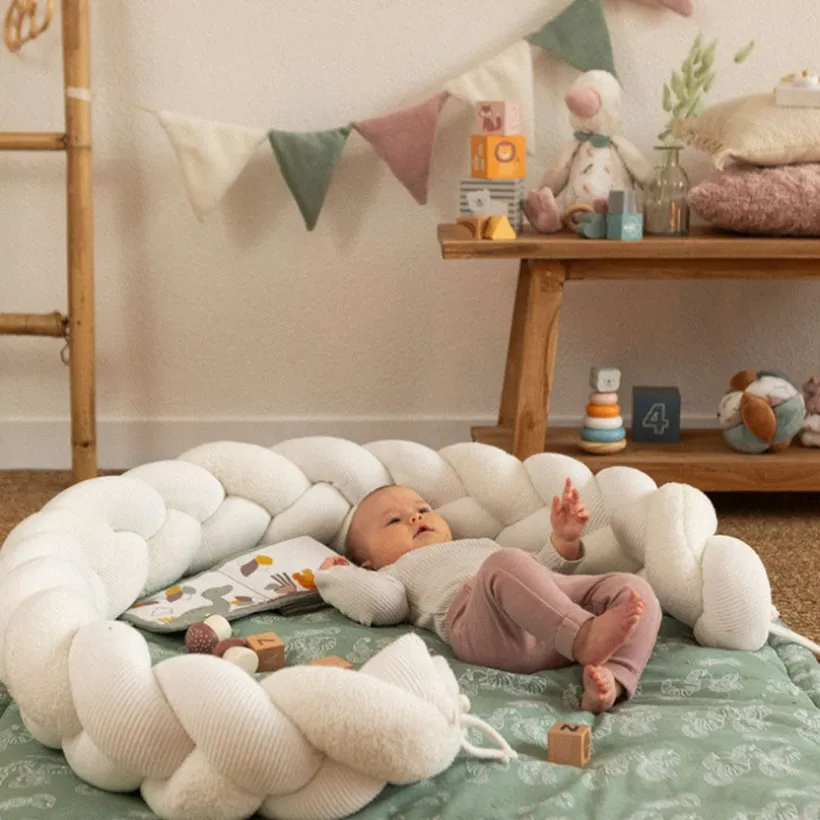 Vlecht decoratief Wooly - Ecru - 200 cm