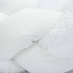 Vlecht decoratief Wooly - Ecru - 200 cm