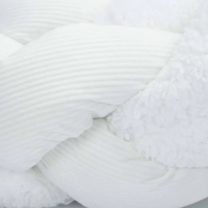 Vlecht decoratief Wooly - Ecru - 200 cm