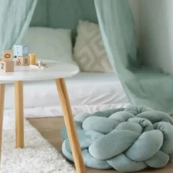 Vlecht decoratief - Wooly - Salie -200 cm