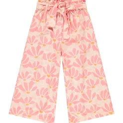 Vloeibare korte broek met bloemenprint meisjes