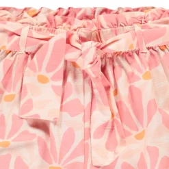 Vloeibare korte broek met bloemenprint meisjes