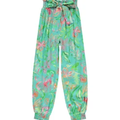 Vloeibare tropische broek meisjes