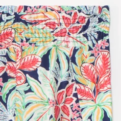 Vloeiende broek met bladerenprint meisjes