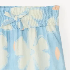 Vloeiende, wijde bloemenprint broek meisjes