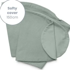 Voedingskussenhoes Softy corduroy groen