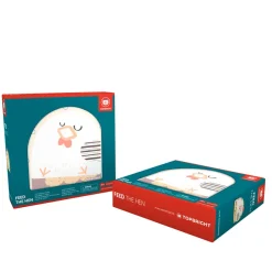 Voer de kip houten spel 3jaar+