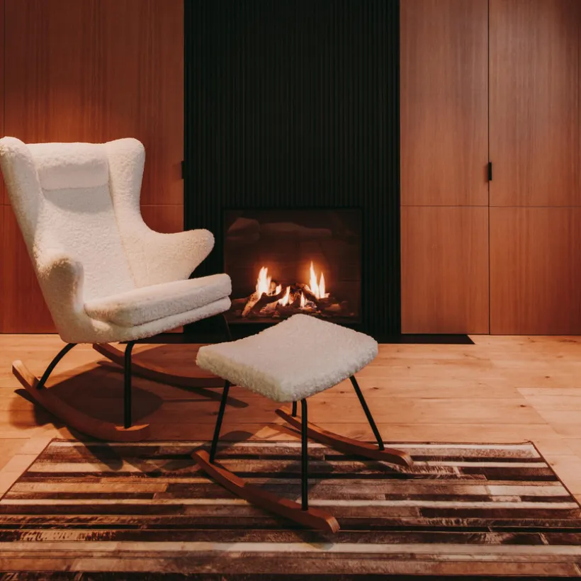 Voetensteun Hocker Rocker Luxe Limited Edition Creme