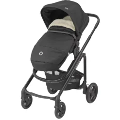 Voetenzak 2-in-1 voor kinderwagen Twillic Black
