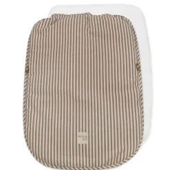 Voetenzak kinderwagen tussenseizoen universeel Vichy/Stripes Moka