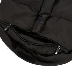Voetenzak voor kinderwagen zwart beige met sherpa voering