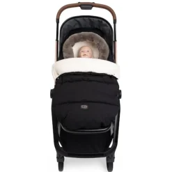 Voetenzak winter voor draagmand en kinderwagen Black
