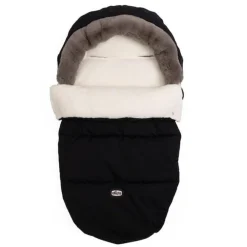 Voetenzak winter voor draagmand en kinderwagen Black