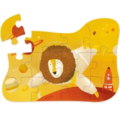 Vormenpuzzel 12STKS Astronaut Mr. Lion