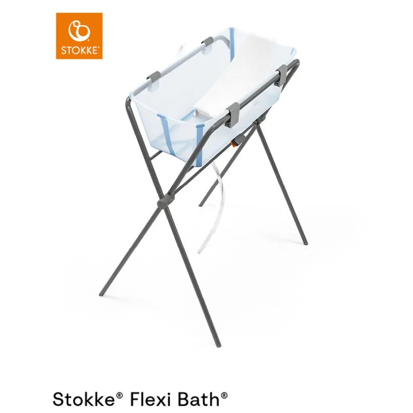 Vouwbaar bad Flexi Bath ocean blue met antislipbodem