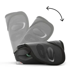 Vouwbare Solution G2 i-Fix Plus autostoel moon black