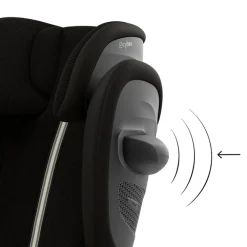 Vouwbare Solution G2 i-Fix Plus autostoel moon black