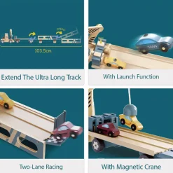 Vrachtwagen Roll&Race Autotransporter 2-in-1 36m+