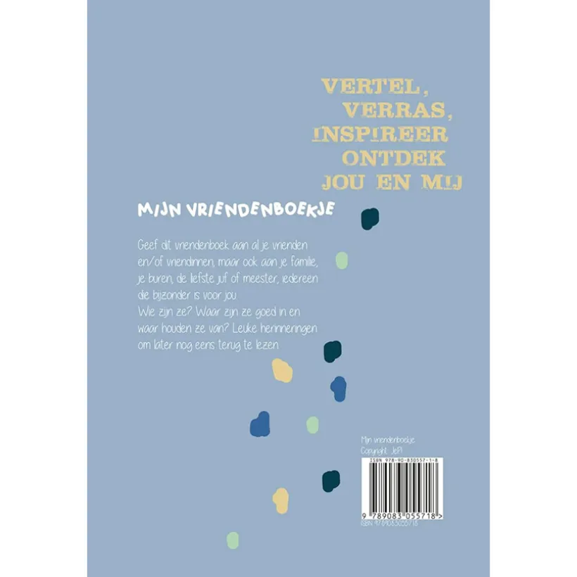 Vriendenboek jongen "Nederlands" Oudblauw