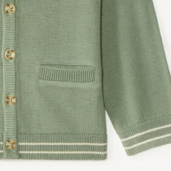 Vrouwen gebreid V-hals vest voor baby jongens