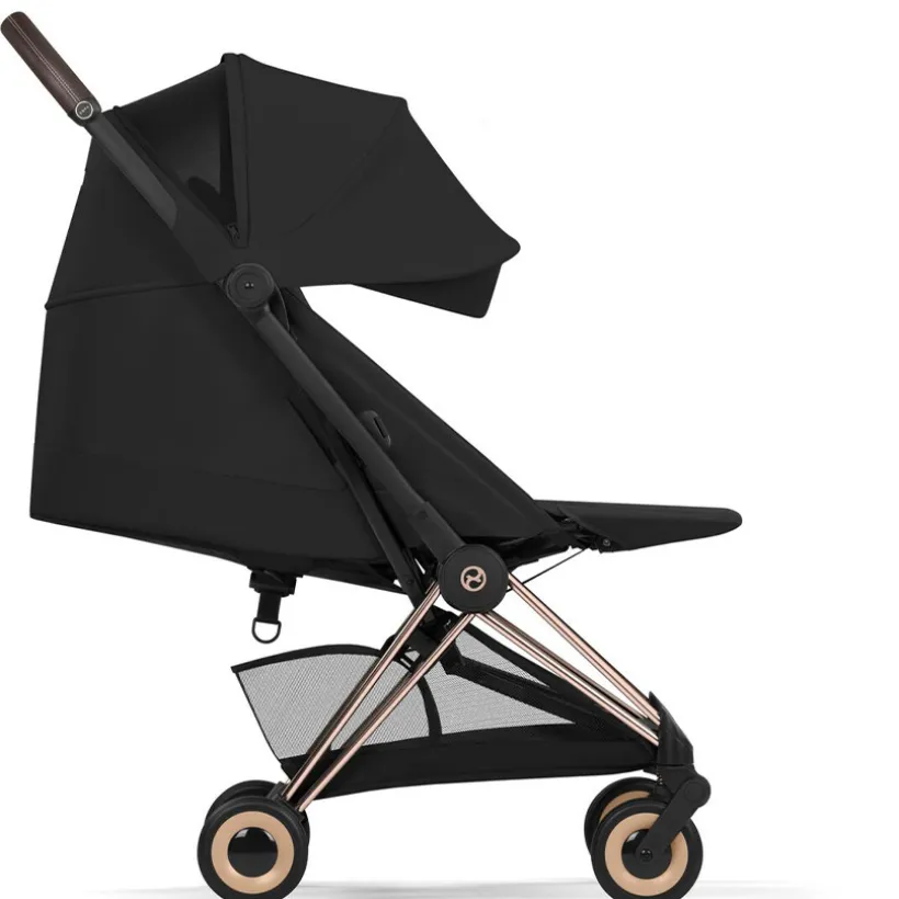 Wandelwagen Buggy Coya 2026 Ultracompact Rose Gold-Sepia Black
