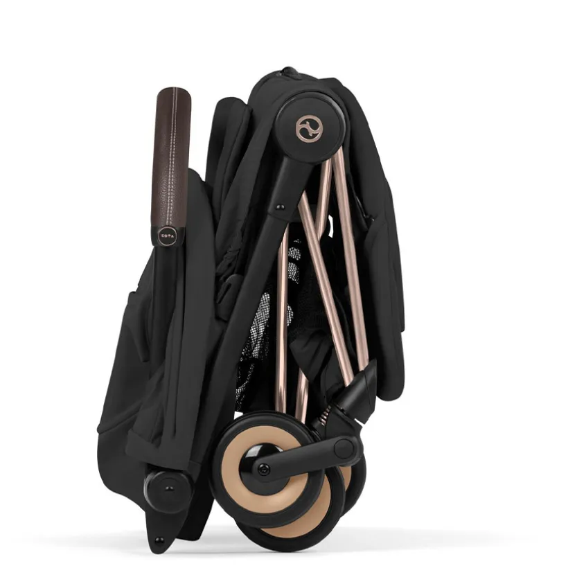 Wandelwagen Buggy Coya 2026 Ultracompact Rose Gold-Sepia Black