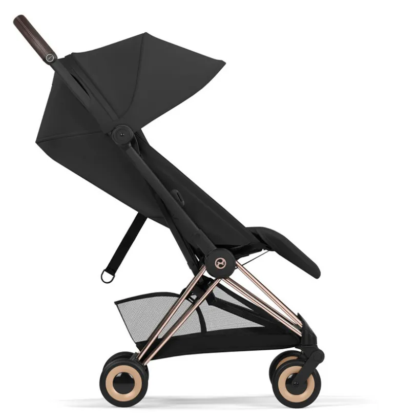 Wandelwagen Buggy Coya 2026 Ultracompact Rose Gold-Sepia Black