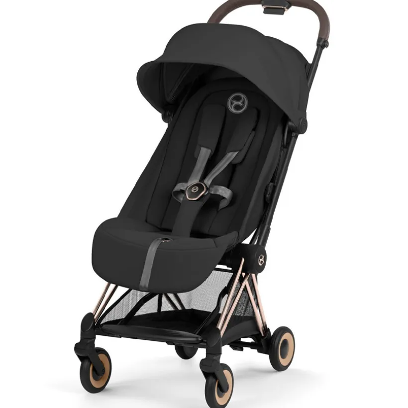 Wandelwagen Buggy Coya 2026 Ultracompact Rose Gold-Sepia Black