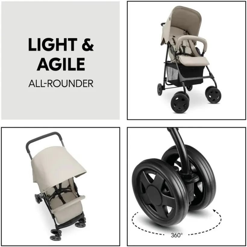 Wandelwagen Sport compact-verstelbaar-licht Beige