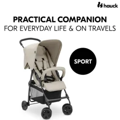 Wandelwagen Sport compact-verstelbaar-licht Beige