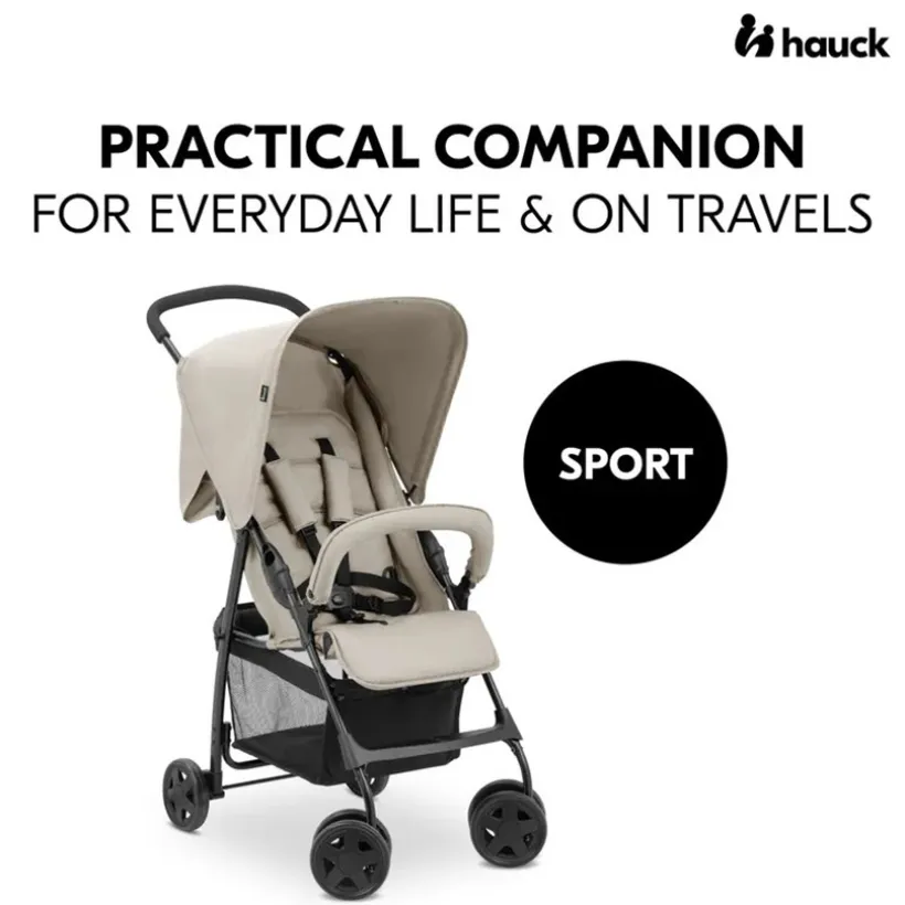 Wandelwagen Sport compact-verstelbaar-licht Beige