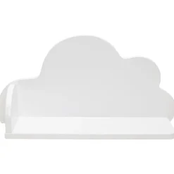 Wandplank in de vorm van een wolk - Wit
