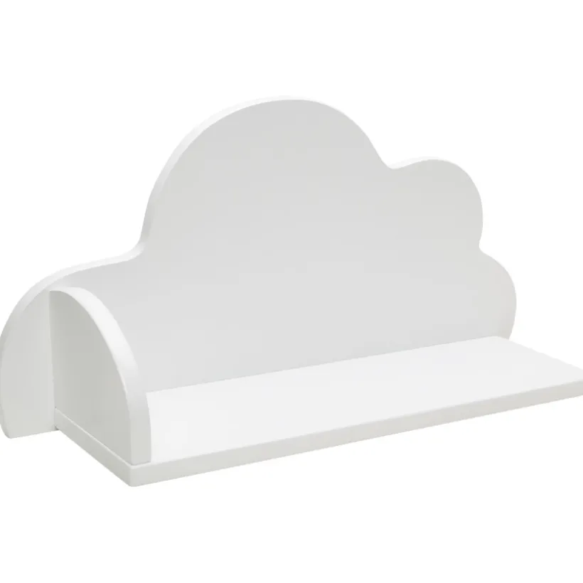 Wandplank in de vorm van een wolk - Wit