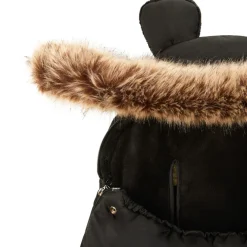 Warme universele slaapzak met sherpa voering Nours zwart