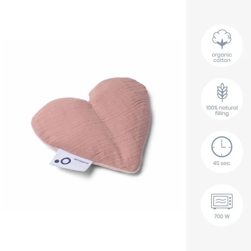 Warmtekussen knuffel Snoogy Love Pink
