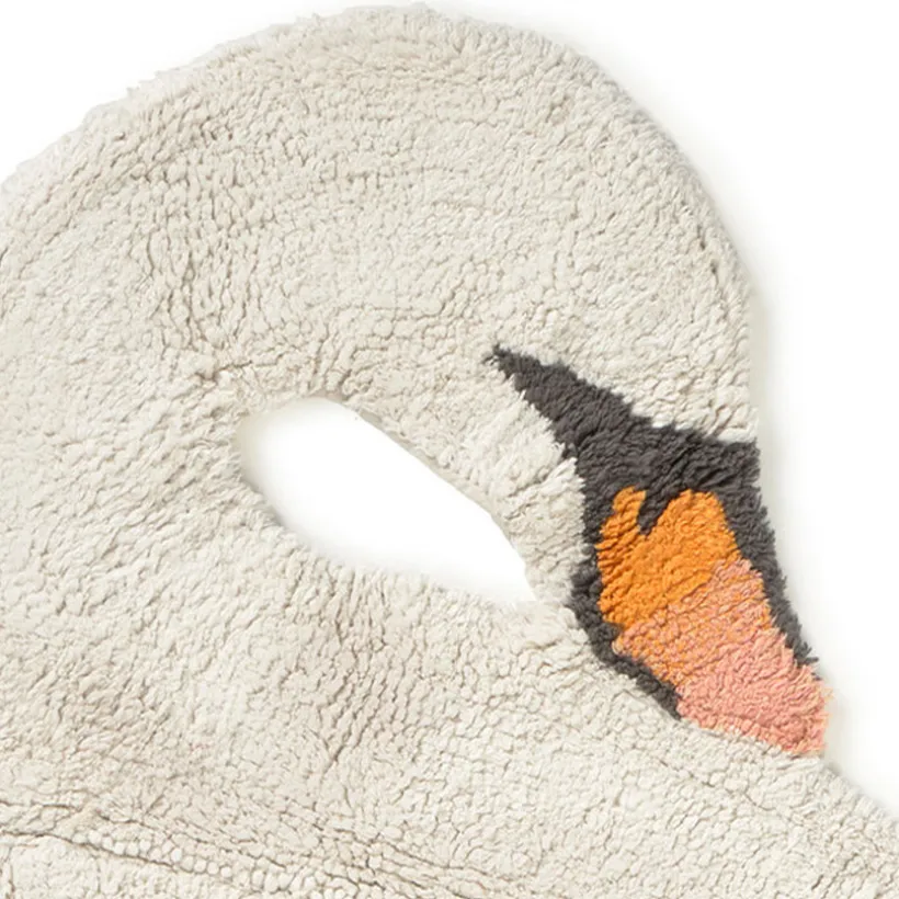 Wasbare Tapijt 120x100cm Swan