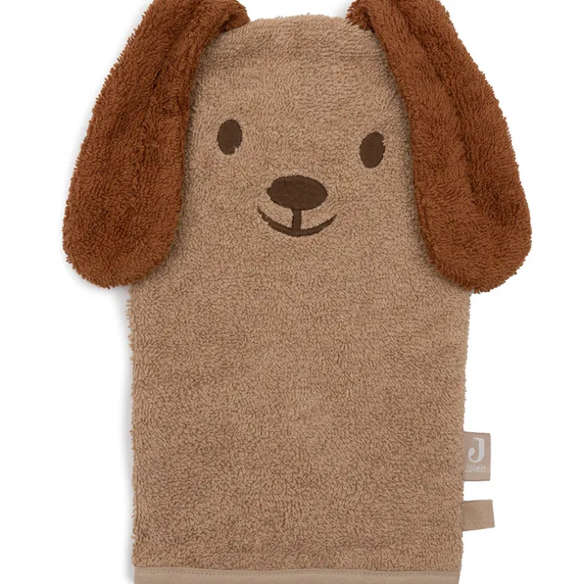 Washandje badstof - Diego de hond - Biscuit
