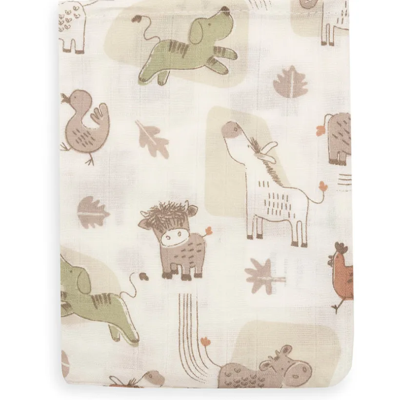 Washandje katoenen gaas 15x20cm Barn Buddies 3stks