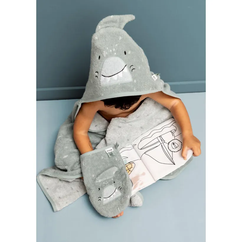 Washandjes 2stks Mr Shark & Mr Dino