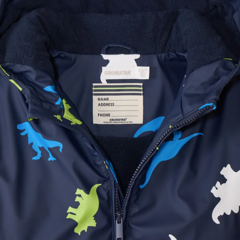 Waterafstotende gomparka met magische dinosaurusprint jongens