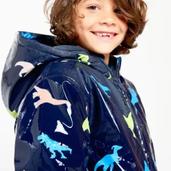 Waterafstotende gomparka met magische dinosaurusprint jongens