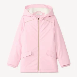 Waterafstotende unisex parka met capuchon en rits.